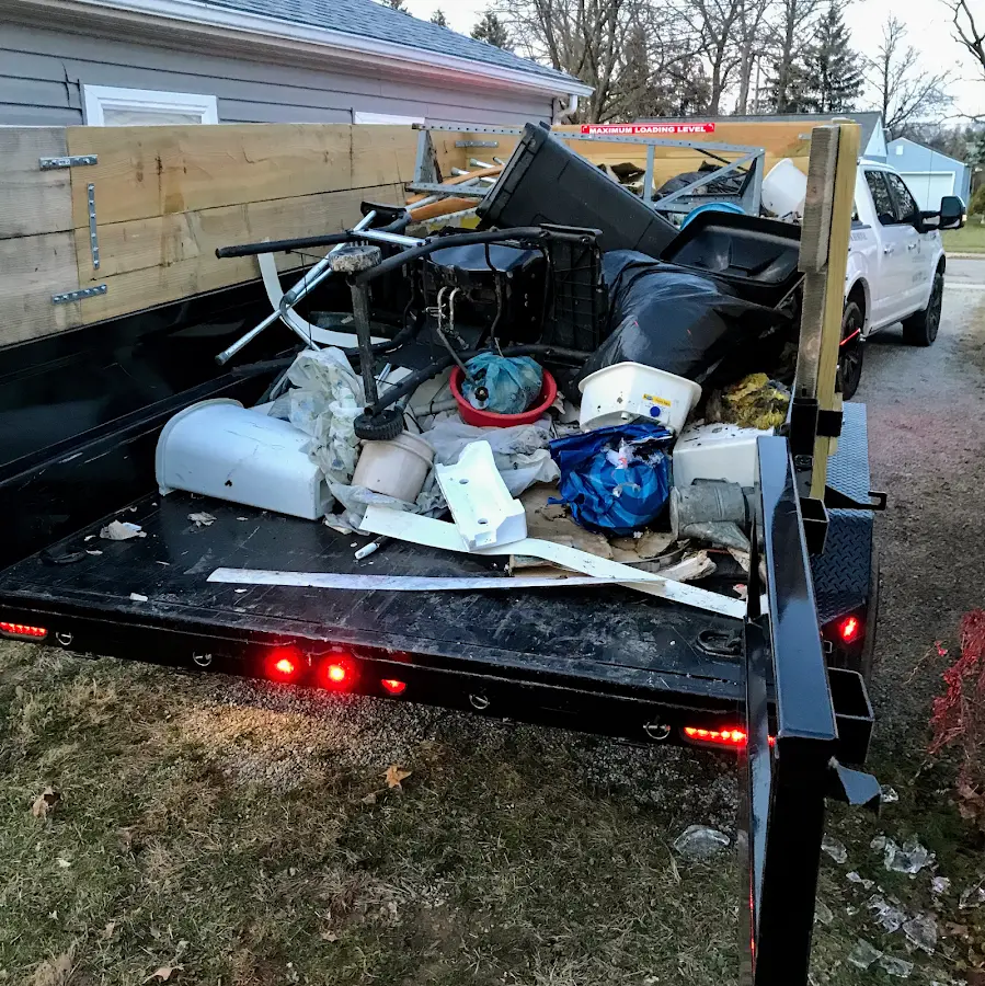 Roll-off dumpster delivered to a residential driveway in Chandler