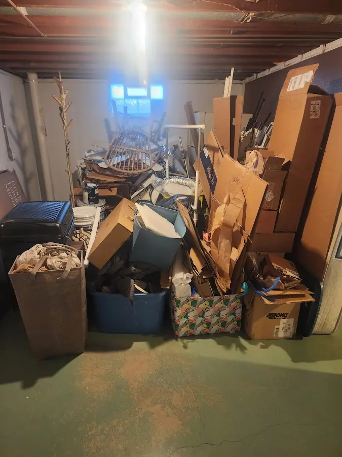 Roll-off dumpster container at job site for 6 Yard Dumpster Rental in Chandler